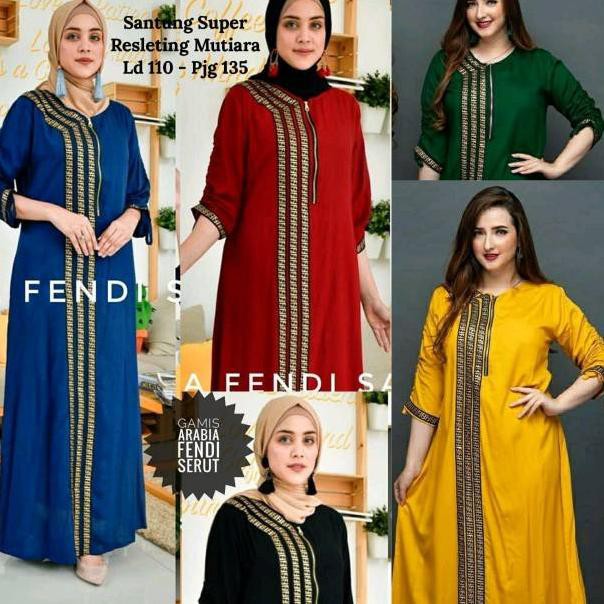 {CODE OP649} DASTER ARAB DLUSIA FENDI SADIN DASTER ARAB LENGAN SERUT (TOKO ID L2Sp.891)