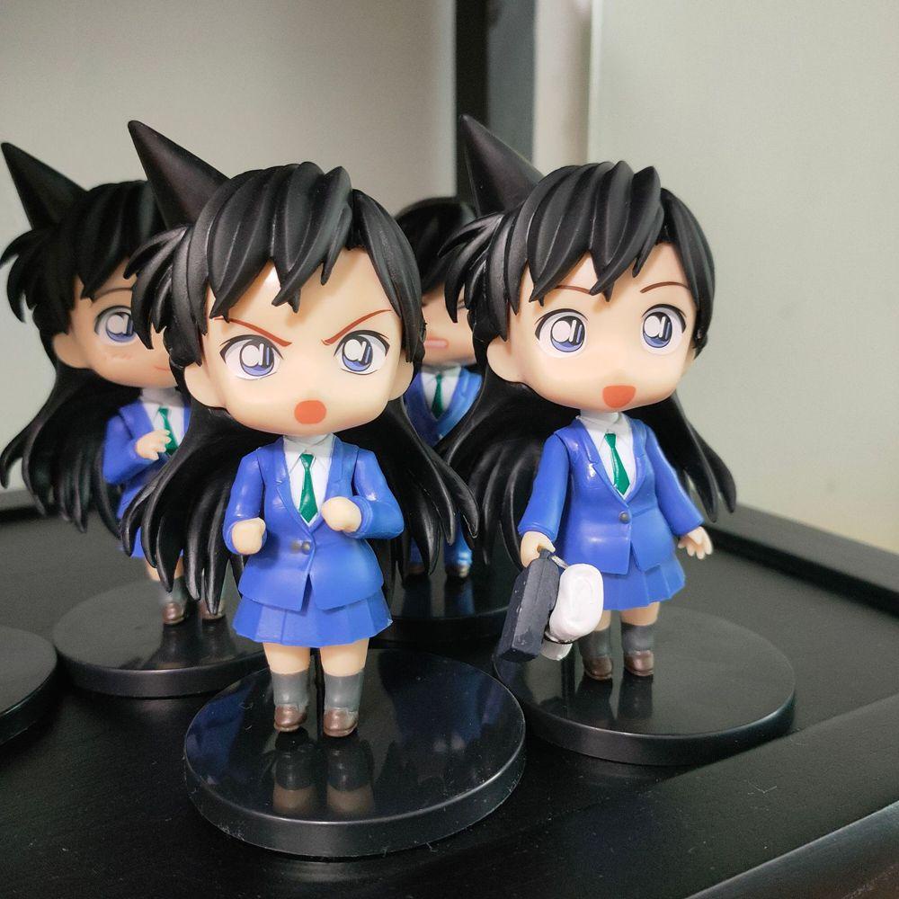 [Elegan] Conan Edogawa 6 Pcs/set Gacha Toys Figure Toys Mouri Ran Koleksi Hadiah Berdiri Molding