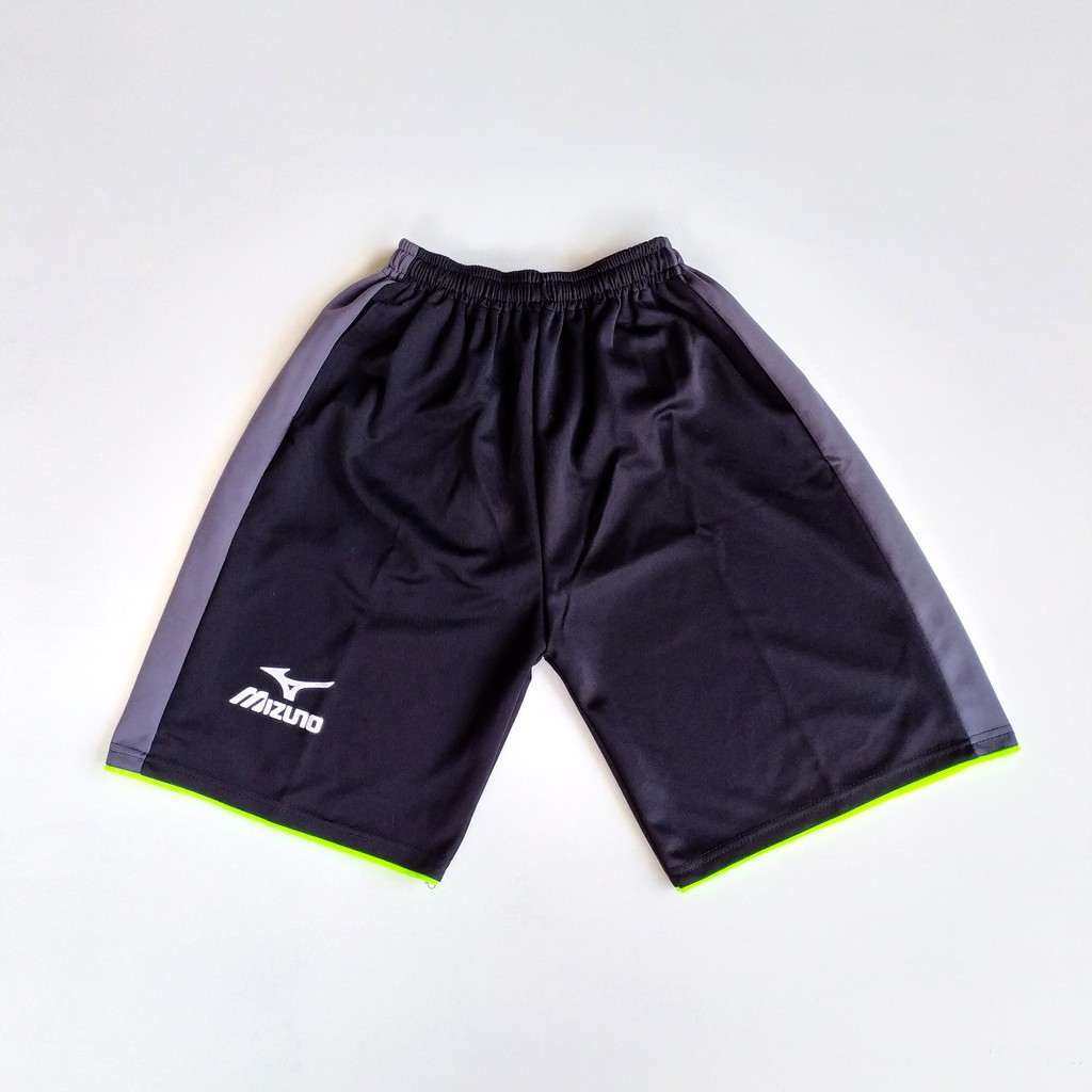 (1kg= 8pcs) Celana pendek olahraga/celana kolor/celana pendek pria/celana futsal/celana volly-Hitam