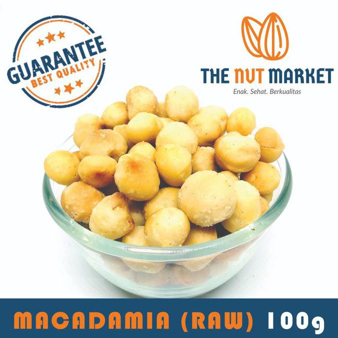 

Kacang Macadamia Raw (Raw Macadamia Nuts) Imported, Natural, 100 Gram Dudung.Store