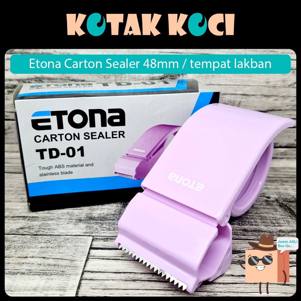 

Etona Carton Sealer 48mm / tempat lakban selotip
