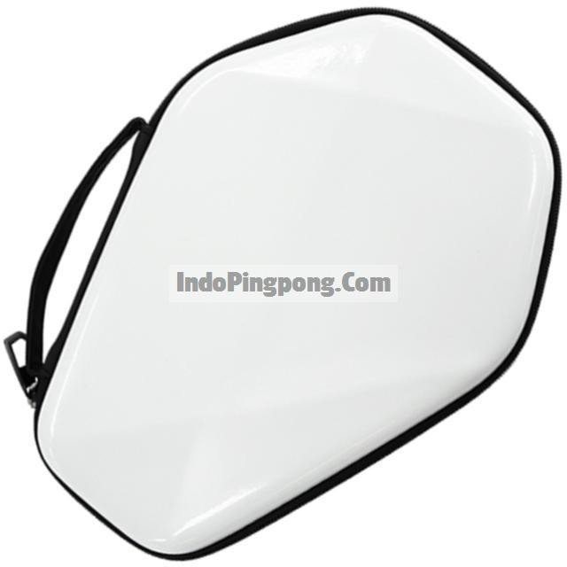 Xiom Nova White Racket Hard Case Original ~ Tas Bet Pingpong Cover Oval