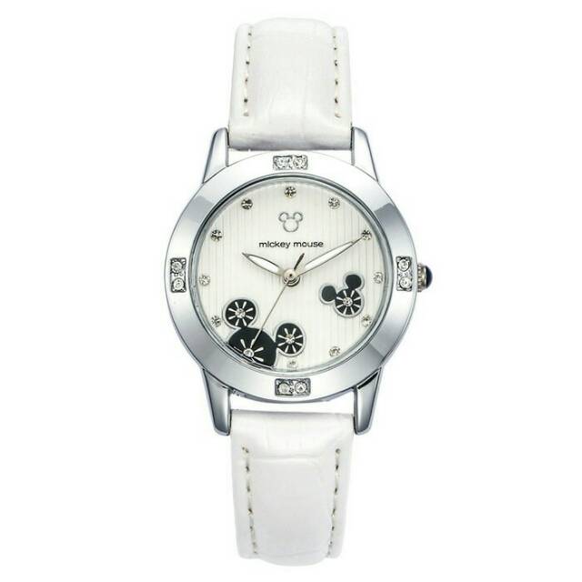 Disney Ori MS1143 Mickey Mouse Jam Tangan Wanita Perempuan  Remaja Dewasa White