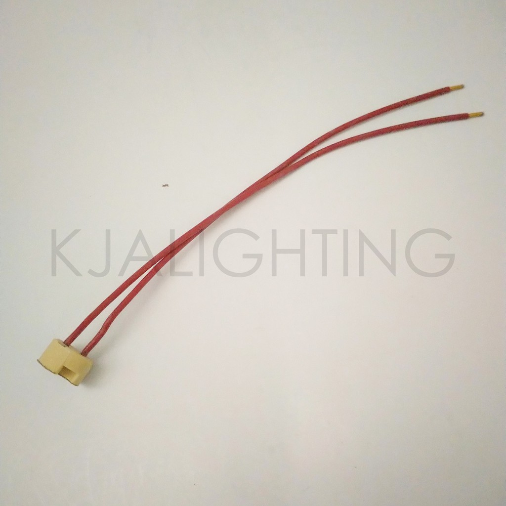 Fitting Lampu Halogen Tusuk G5.3 MR16 Kabel Merah