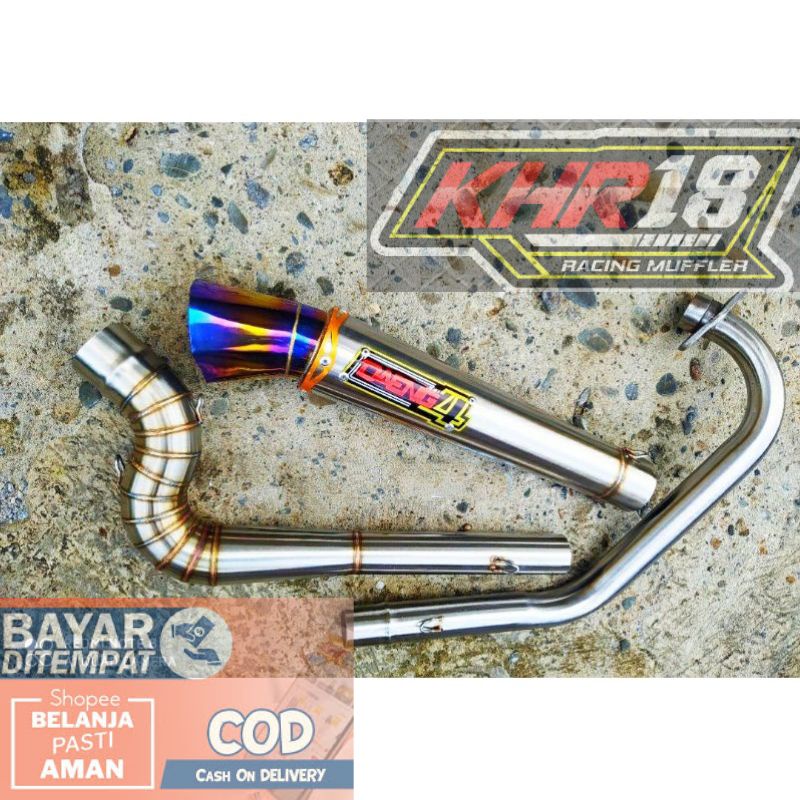 KNALPOT RACING DAENG4 CORONG DIAMOND MX KING SATRIA FU/FI MX OLD/NEW VIXION SONIC