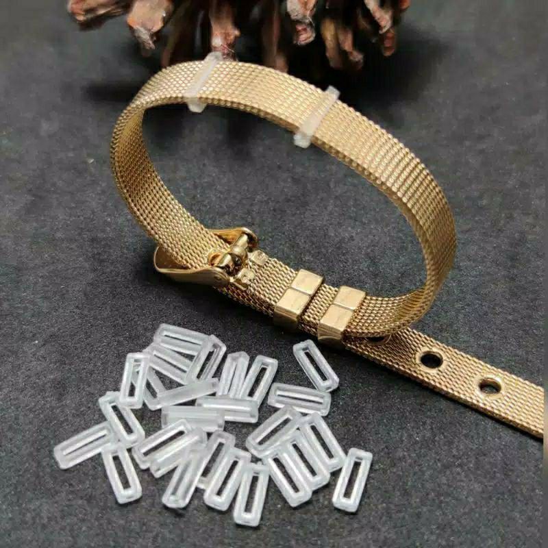 Fourfashion Karet Pembatas Gelang Titanium Gelang Rantai Pasir