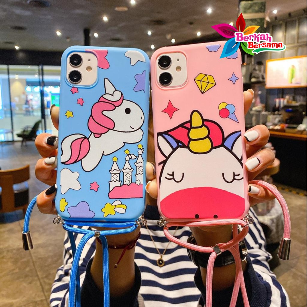 SS153 case Slingcase Lanyard UNICORN Oppo F1s A59 A3s A5s A7 A11k A12 A5 A9 2020 A31 A8 BB4660