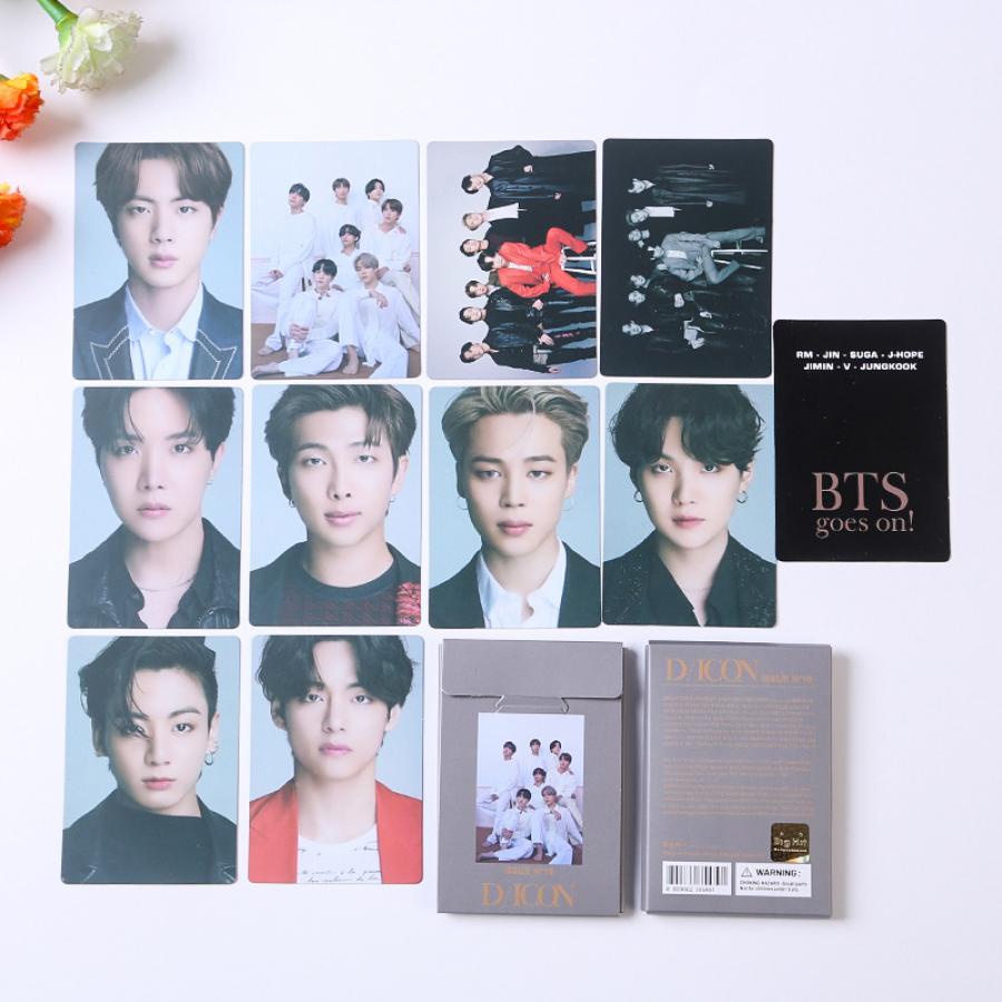 9pcs / set Kartu Foto Lomo KPOP BTS Dicon