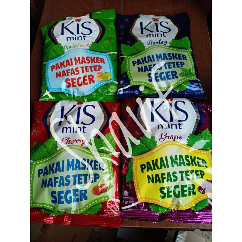 

Permen Kis Mint (Barley/ Cherry/ Apple /Grape) Kemasan Bag 125 gram