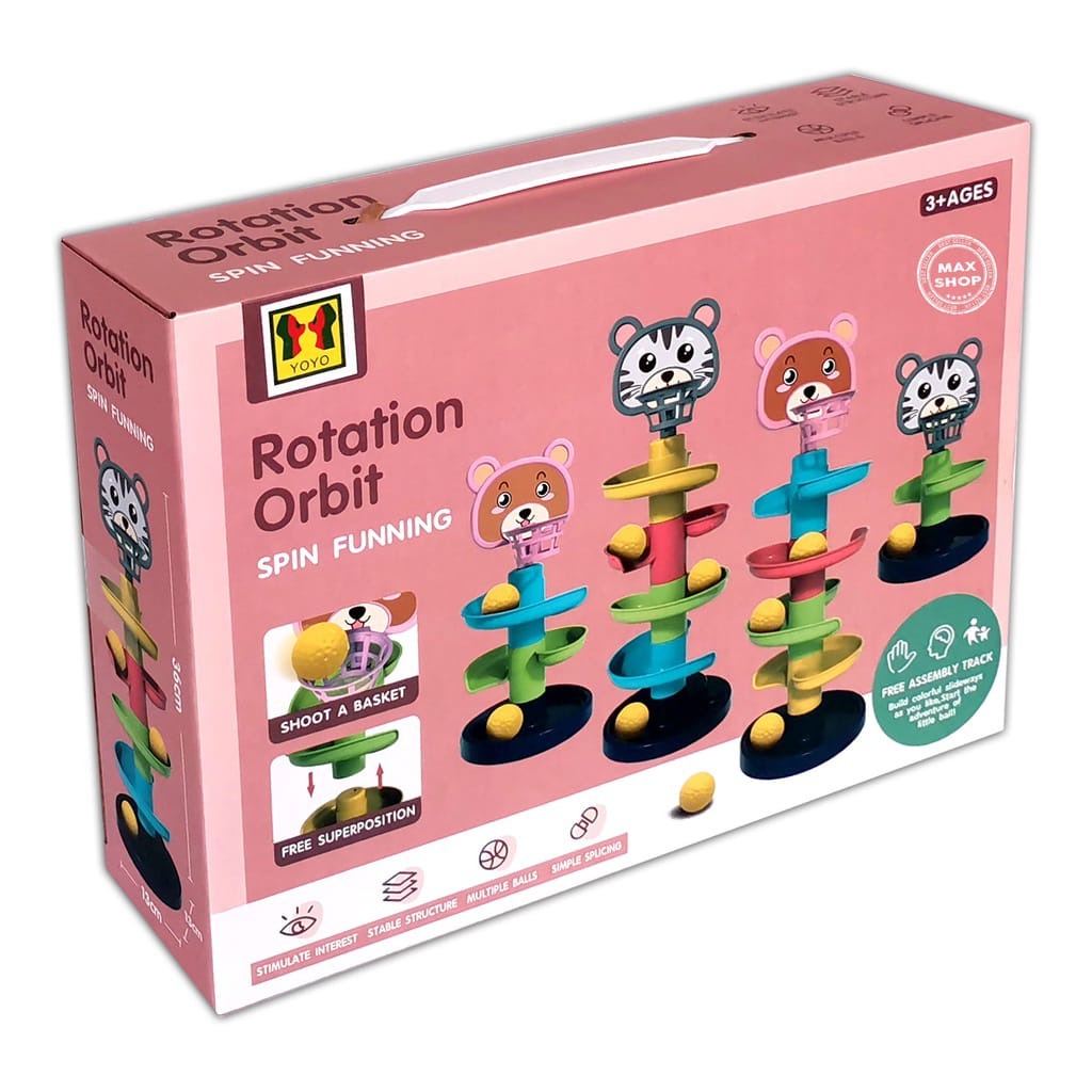 Mainan Bayi Rotation Orbit + Ring Basket - Bola Sliding - Rotasi Putar