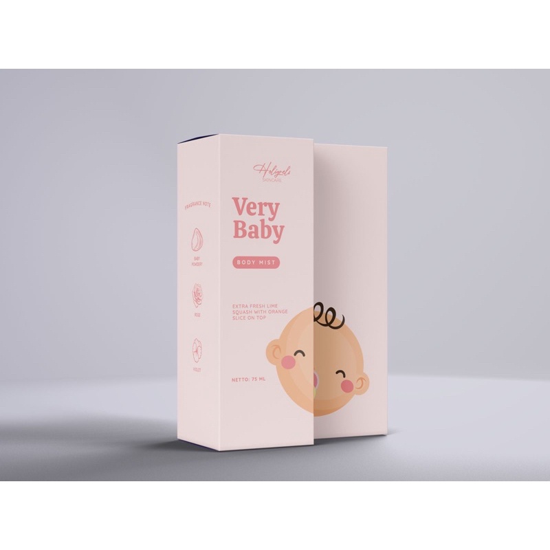 [+1GIFT] READY!! Holigrels body mist parfume VANILLA ECLAIR POPCORN HOLIGREL KALA BODYMIST-Very baby