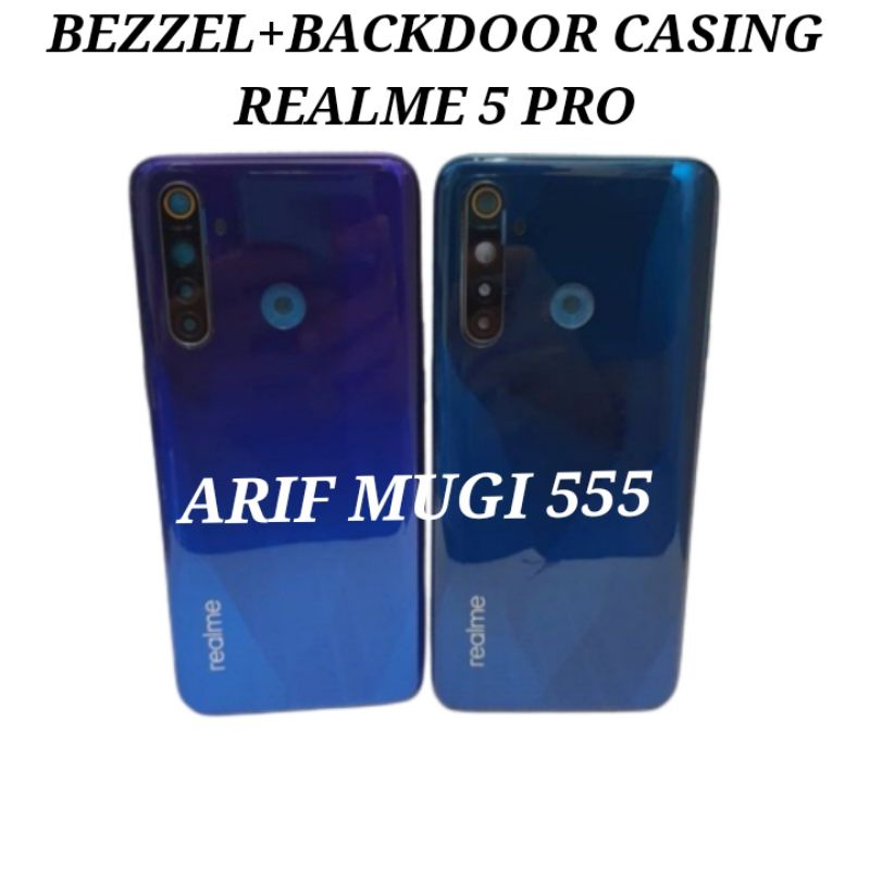 Kesing Casing Housing Fullset Bezzel Bazzel Backdoor Realme 5 Pro Original