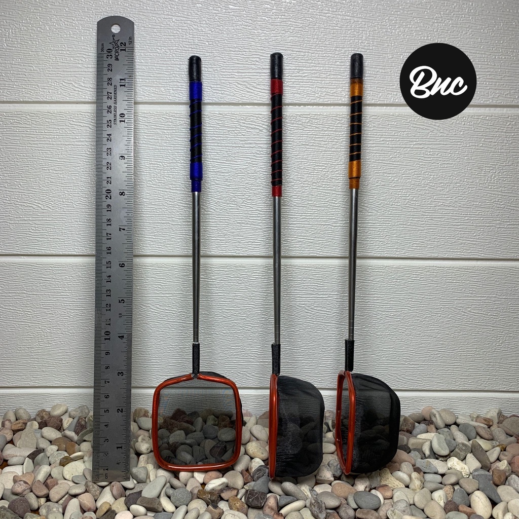 Serokan Ikan Cupang Black STAINLESS 6cm Mental Stick Seser Kutir Encu Cangkang Artemia Exclussive