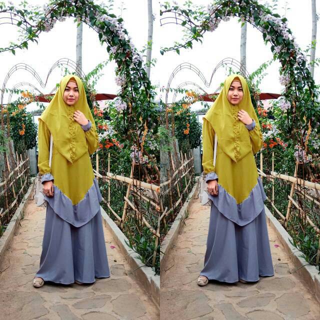 Real Pict Gamis Moscrepe / Grosir Gamis Syari / Gamis Murah / Gamis Syari