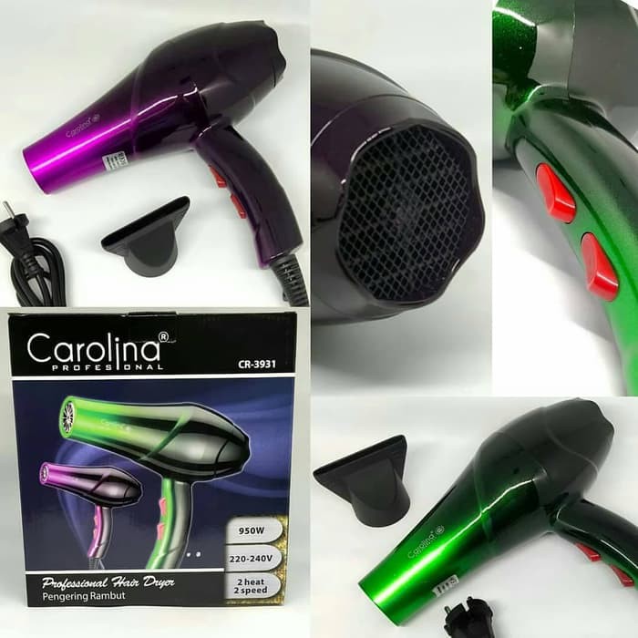 Hair Dryer Carolina CR 3931 Blower Pengering Rambut Hemat Listrik