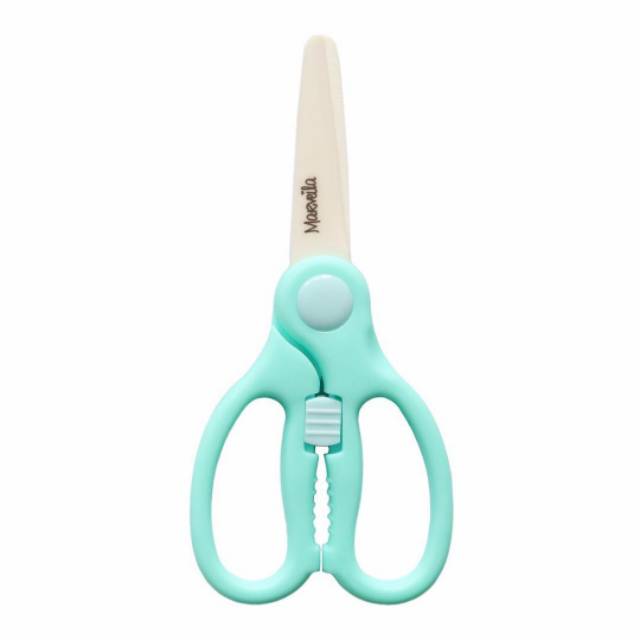 MARVEILA FOOD PREMIUM SCISSOR WITH CASE GUNTING MAKANAN BAYI CERAMIC TEMPAT SIMPAN