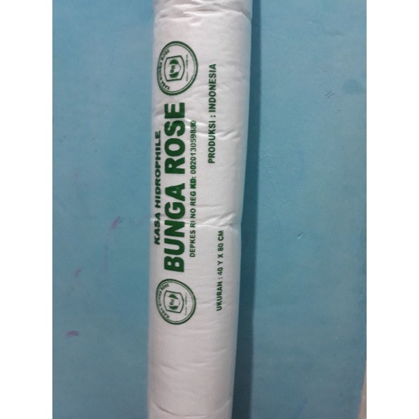 Kasa gulung besar 80cm x 40yard Bunga Rose/Kasa Gulung 40yard x 80cm Potong 5pcs