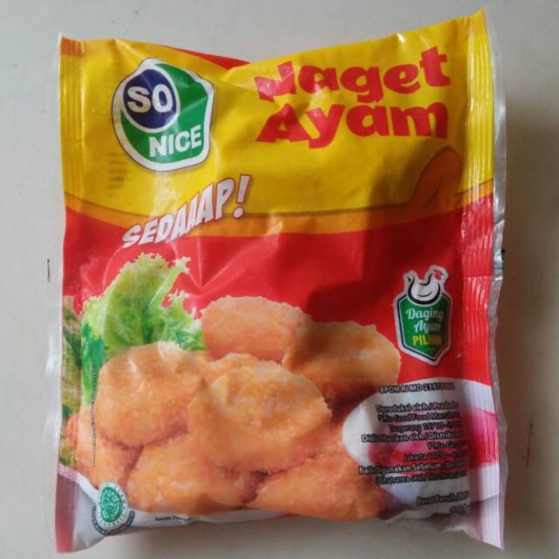 

Nugget ayam so nice 250 gram