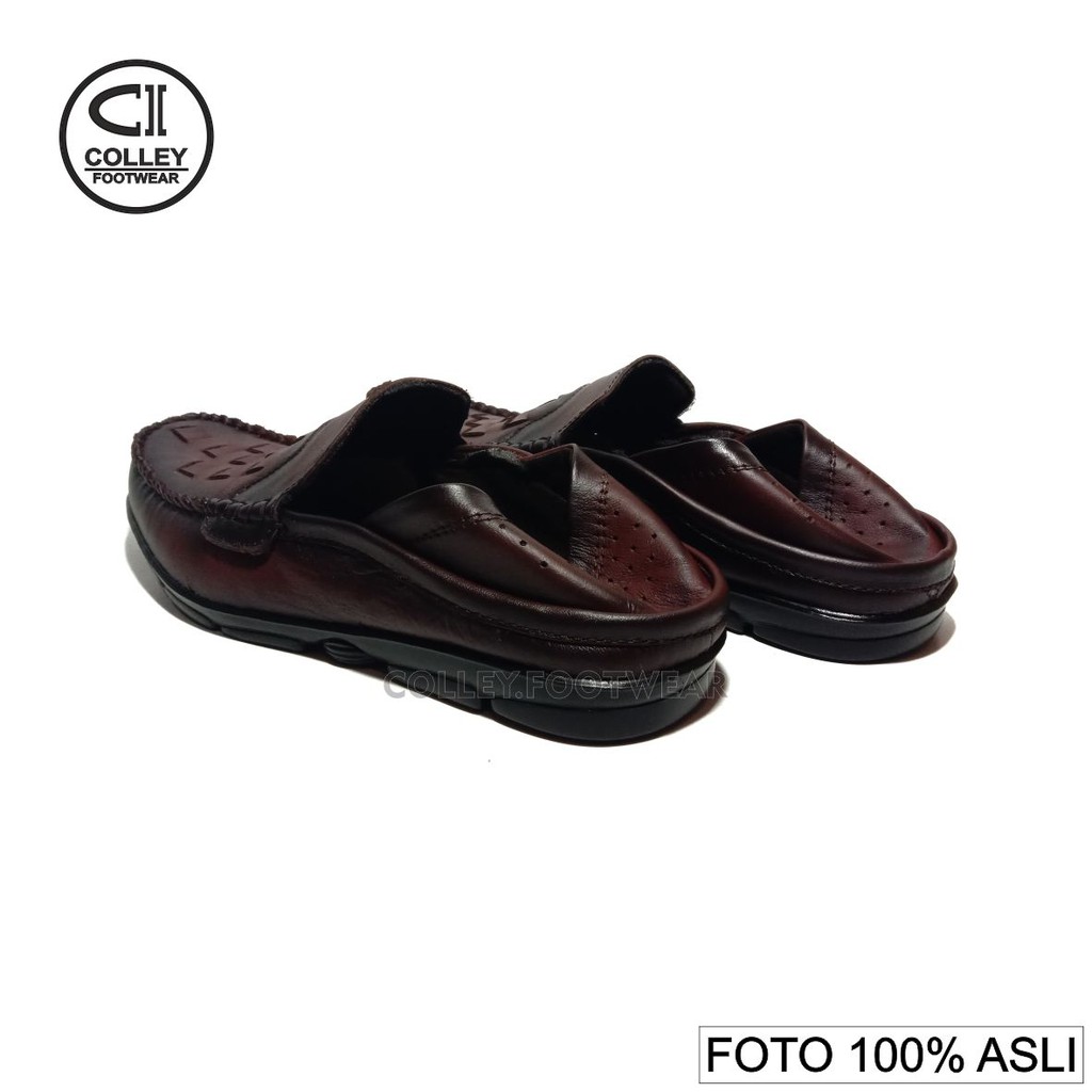 COD - SEPATU KANTOR PRIA 100% KULIT ASLI - COKELAT HITAM CLY-SMK-015