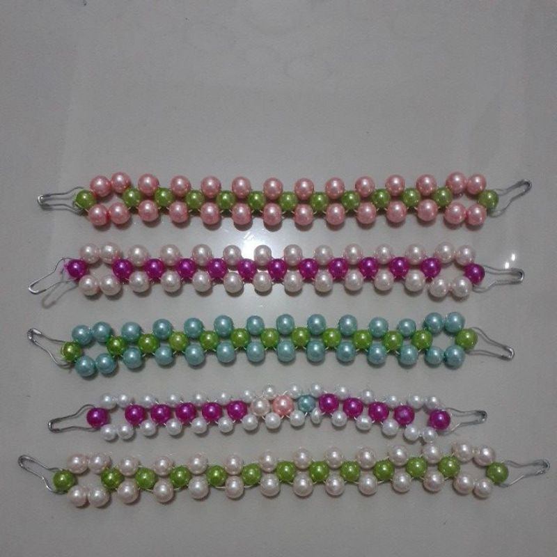 Konektor Masker Hijab Mutiara Mix Warna Part 2