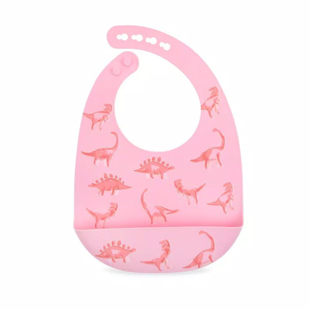 Nuby Silicone Bib / Celemek Makan Silikon Bayi (Tersedia Varian Motif)