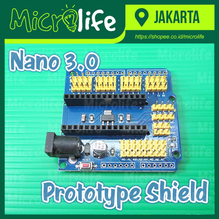 Nano v3.0 Expansion Prototype Shield Breakout Board