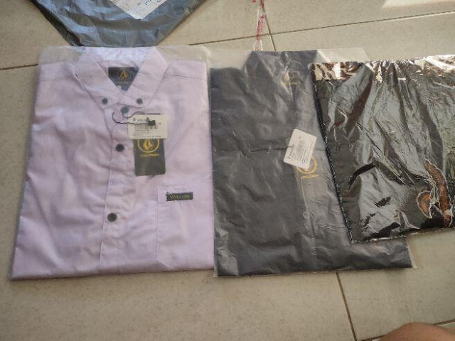 Kemeja Batik Pria Modern Lengan Pendek Motif Ayam