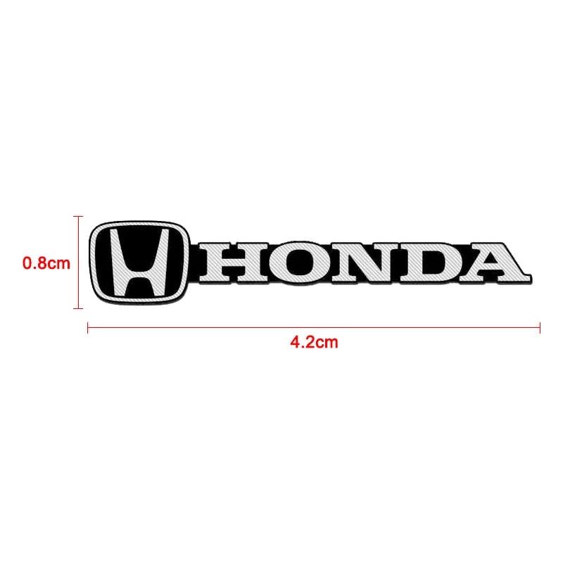 4pcs Stiker Emblem 3D Bahan Aluminum Untuk Speaker Honda Freed Brio City Civic CRV HRV BRV