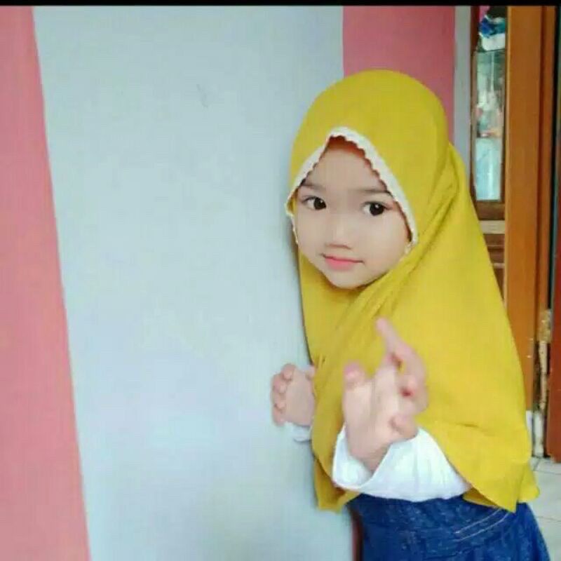 JILBAB BERGO MARYAM TALI ANAK CRINKLE/DIAMOND