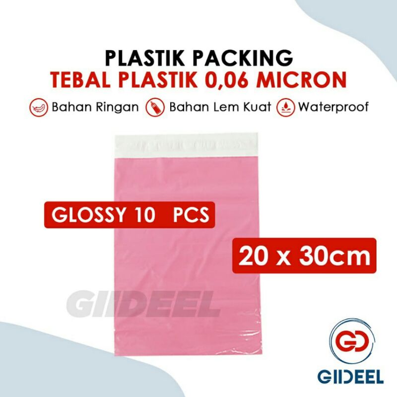 

PLASTIK POLYMAILER IMPORT 20x30 CM PINK ISI 10-30 LEMBAR TEBAL 100% BERKUALITAS