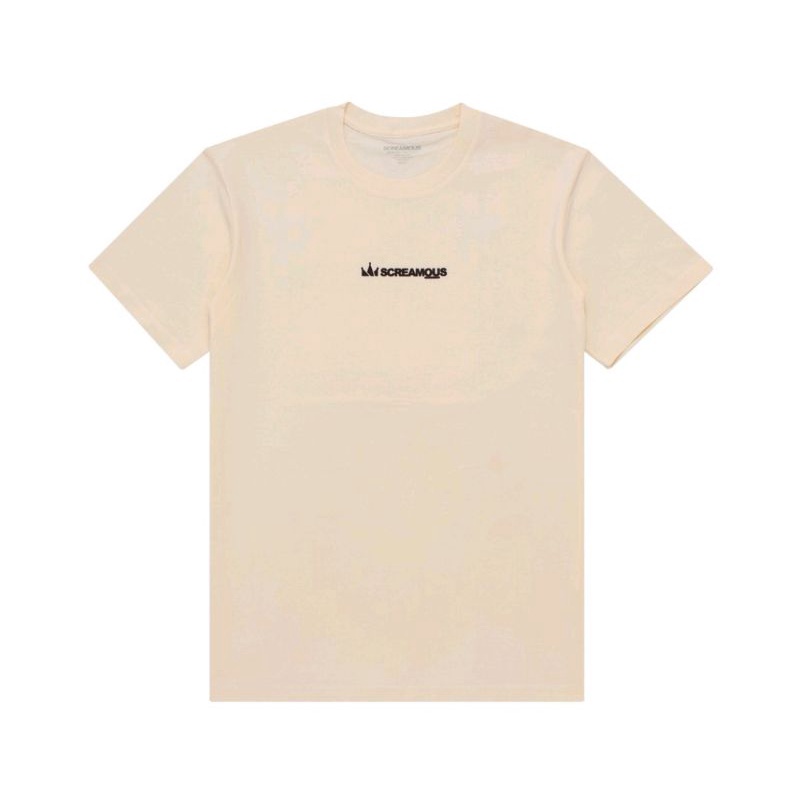 Screamous TSHIRT TINTY FLOCK BLACK CREAM