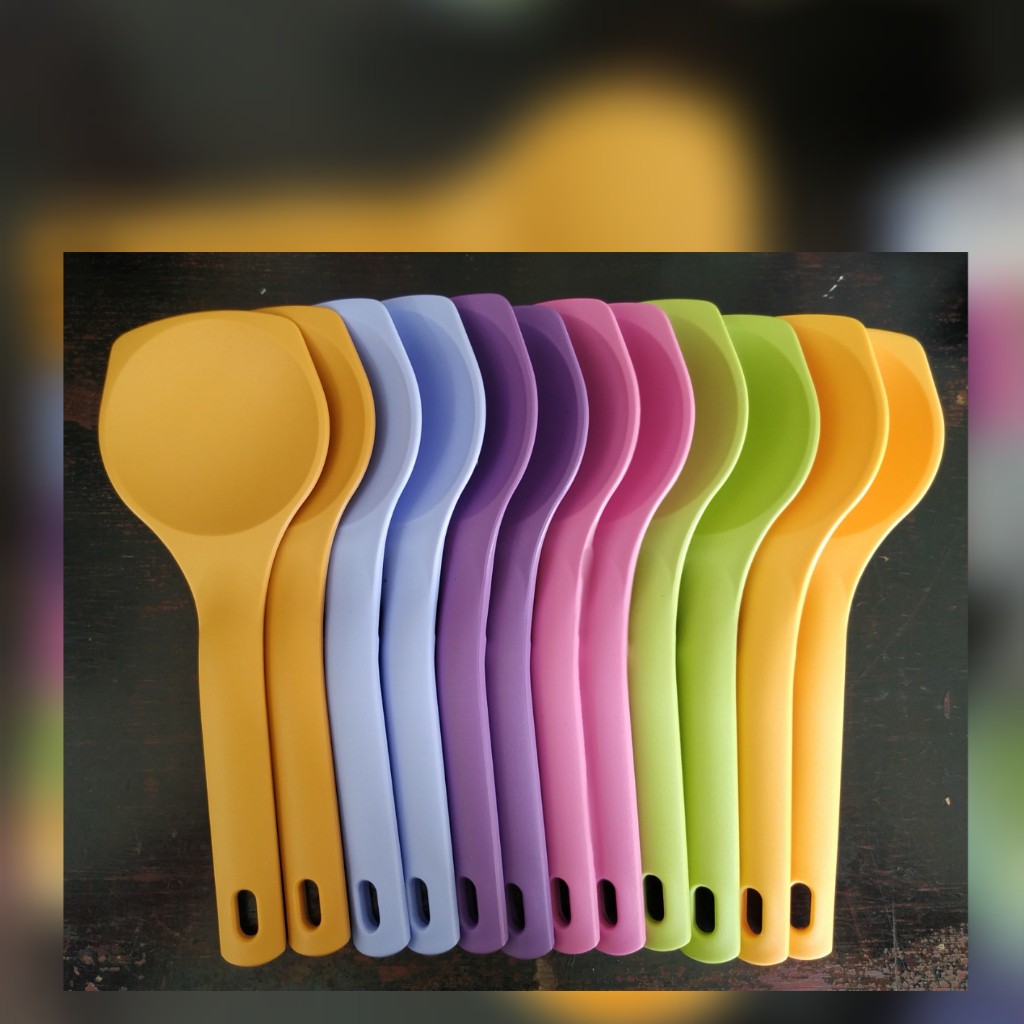 Twin Tulipware RICE SPOON CENTONG NASI Twin Tulipware Anti Lengket Cukil Plastik (1) Tulipware Kita