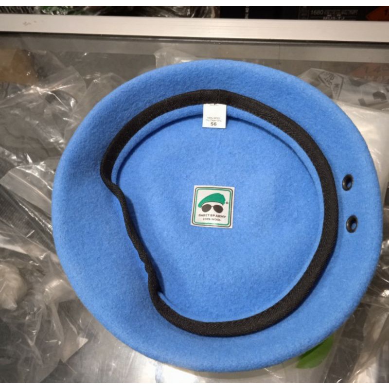 Topi Baret Kacamata BP Army Biru UN Original