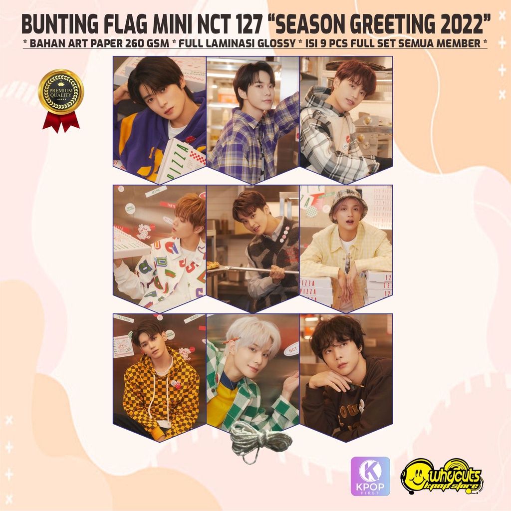 BUNTING FLAG / GARLAND FLAG MINI PREMIUM NCT 127