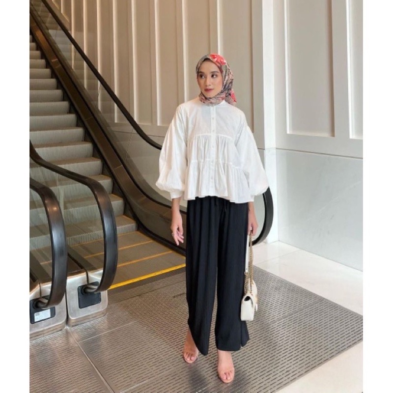 Eazy Plisket Pants by Gonegani  MOCCA