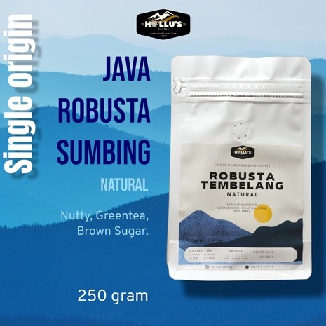 

Kopi Robusta Sumbing Natural Tembelang (Biji/Bubuk)-250 gram