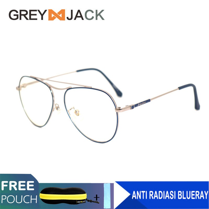 

GREY JACK/kacamata anti radiasi dewasa fashion frame metal terbaru GJ50003