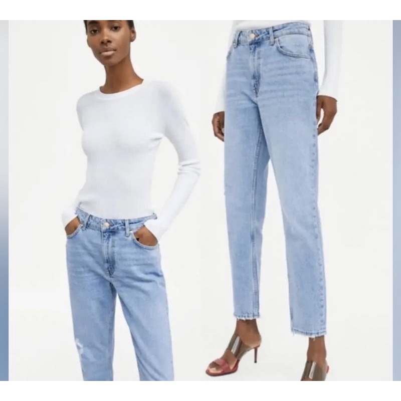 Zara ripped jeans