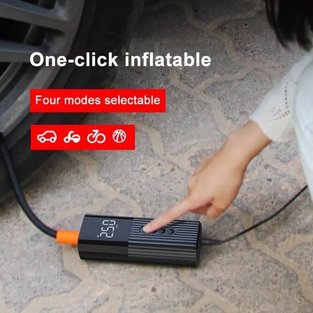 Pompa listrik electric pump inflator kompresor portabel sepeda motor mobil