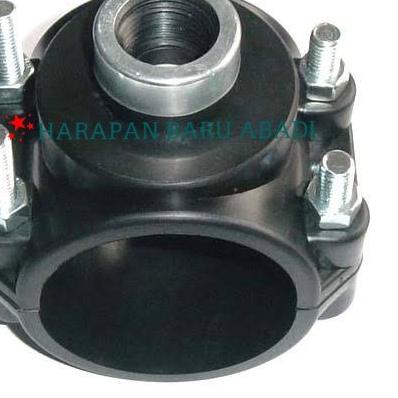 Clamp Saddle HDPE 32mm x 1/2" inch / Klem Sadle Pipa HDPE