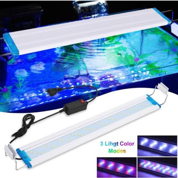 {LAMPU GANTUNG AQUARIUM 3 MODE WARNA} LAMPU AQUARIUM AQUASCAPE 3 MODE WARNA 3 LINE SUPER TERANG ULTRA BRIGHT SAVING ENERGY UKURAN TANK 30-60 LAMPU AQUASCAPE LAMPU GANTUNG AQUARIUM HANGING LED AQUASCAPE LAMPU GANTUNG AQUASCAPE LED AQUARIUM LAMPU ARWANA