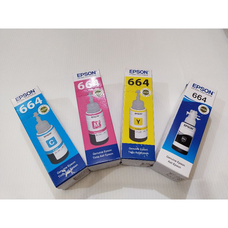 Tinta EPSON 664 ORIGINAL Orisinal Tinta Printer EPSON 664 T.664