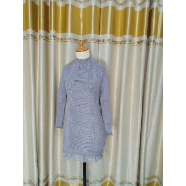 rajut tunik import korea style