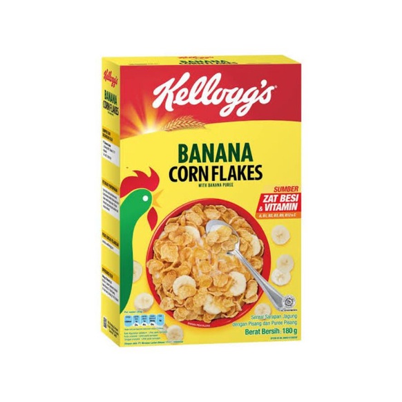

Kelloggs Corn Flakes Fruit Banana 180 gr - Kelloggs Banana Corn Flakes