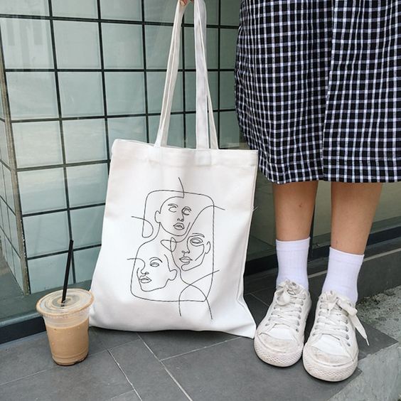 TERBARU TOTEBAG KANVAS AESTHETICS ORIGINAL ENIGMA OFFICIAL TOTEBAG WANITA TAS TOTE BAG