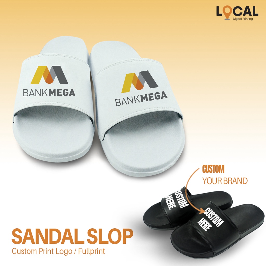 SANDAL SLOP CUSTOM BANK MEGA  - Local Print