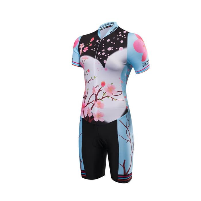 MALCIKLO WOMEN TRISUIT BLOSSOM WANITA TRIATHLON RENANG LARI