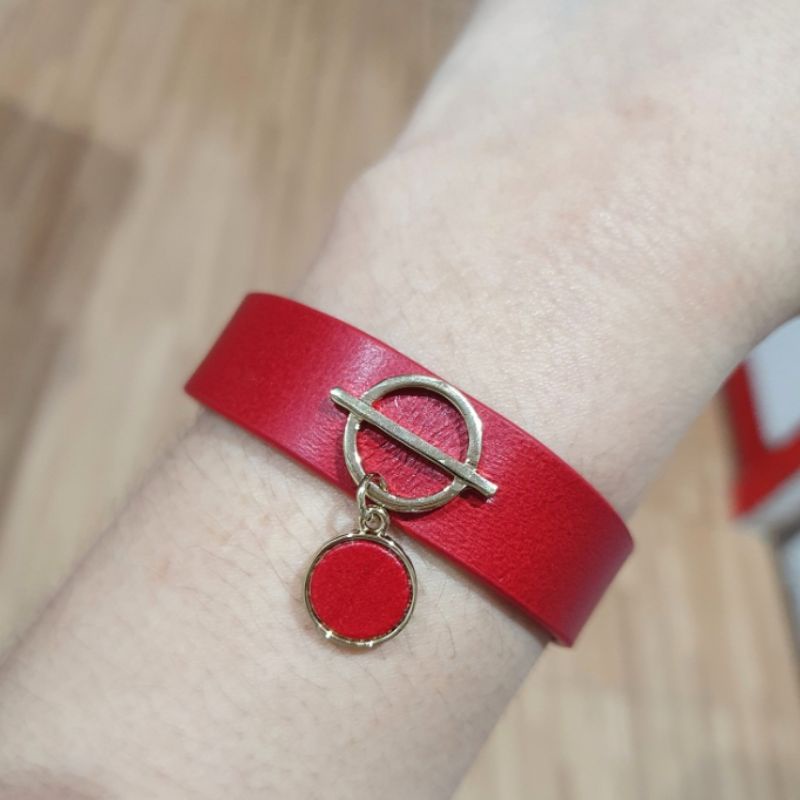 Gelang kulit branded band Premium Quality Anti karat Gelang tangan kulit import /gelang Tangan Wanita branded Band bahan kulit G21
