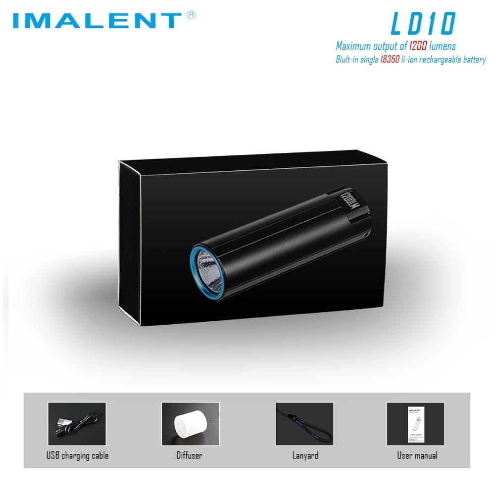 IMALENT LD10 - Thumb-sized Mini Keychain Flashlight 1200 Lumens - Senter Mini Kecil Portabel Seukuran Ibu Jari Super Terang 1200 Lumens