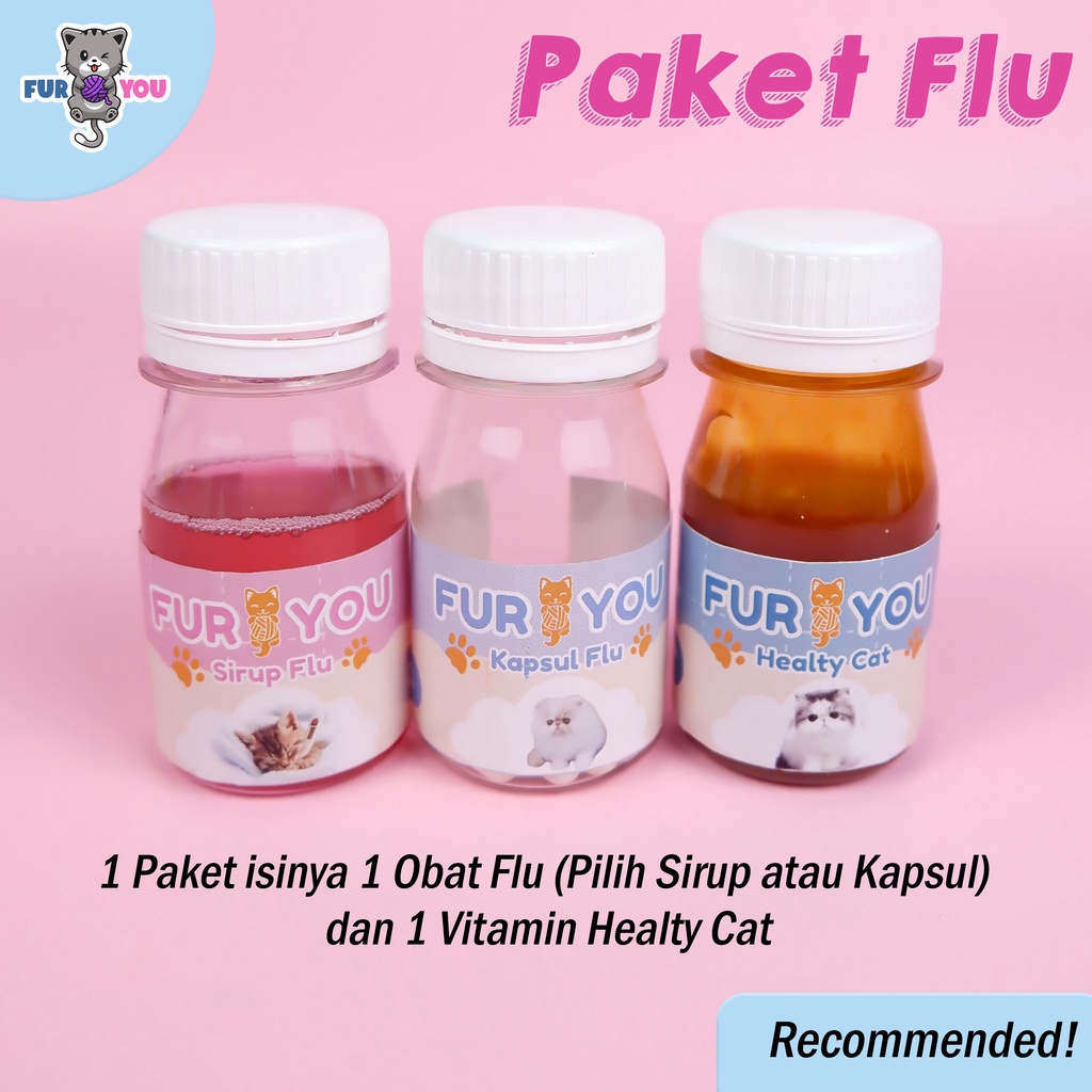 Fur you Paket flu parah obat flu kucing parah obat flu kucing bersin ingusan ampuh